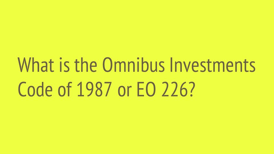 omnibus investment act